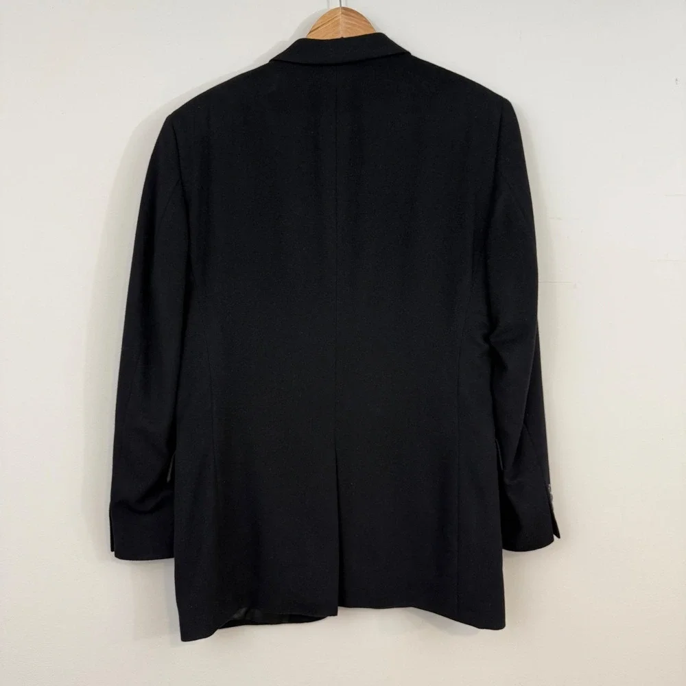Jos A Bank 100% Cashmere Black Gordon Blazer Sport Coat Jacket Two Button 43L